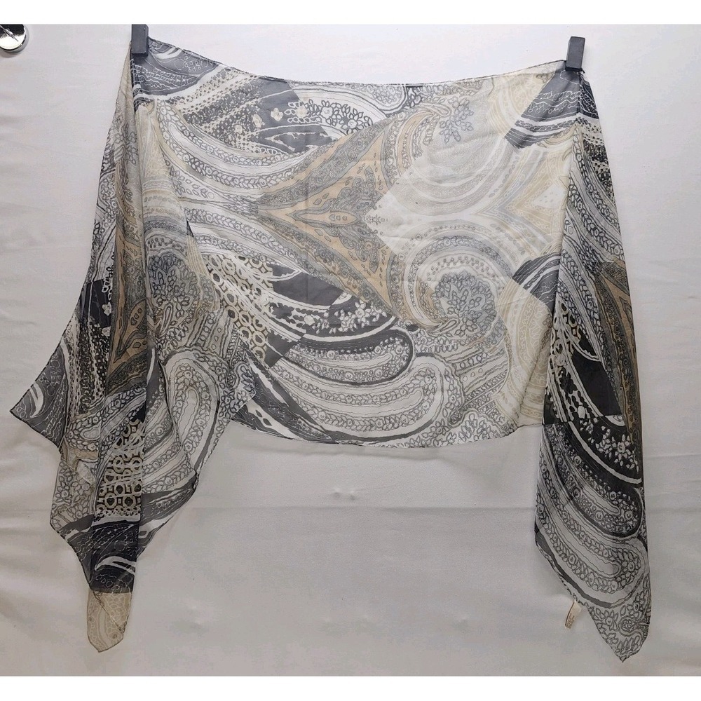 Vtg Collection Eighteen‎ Tan And Black Geometric EUC